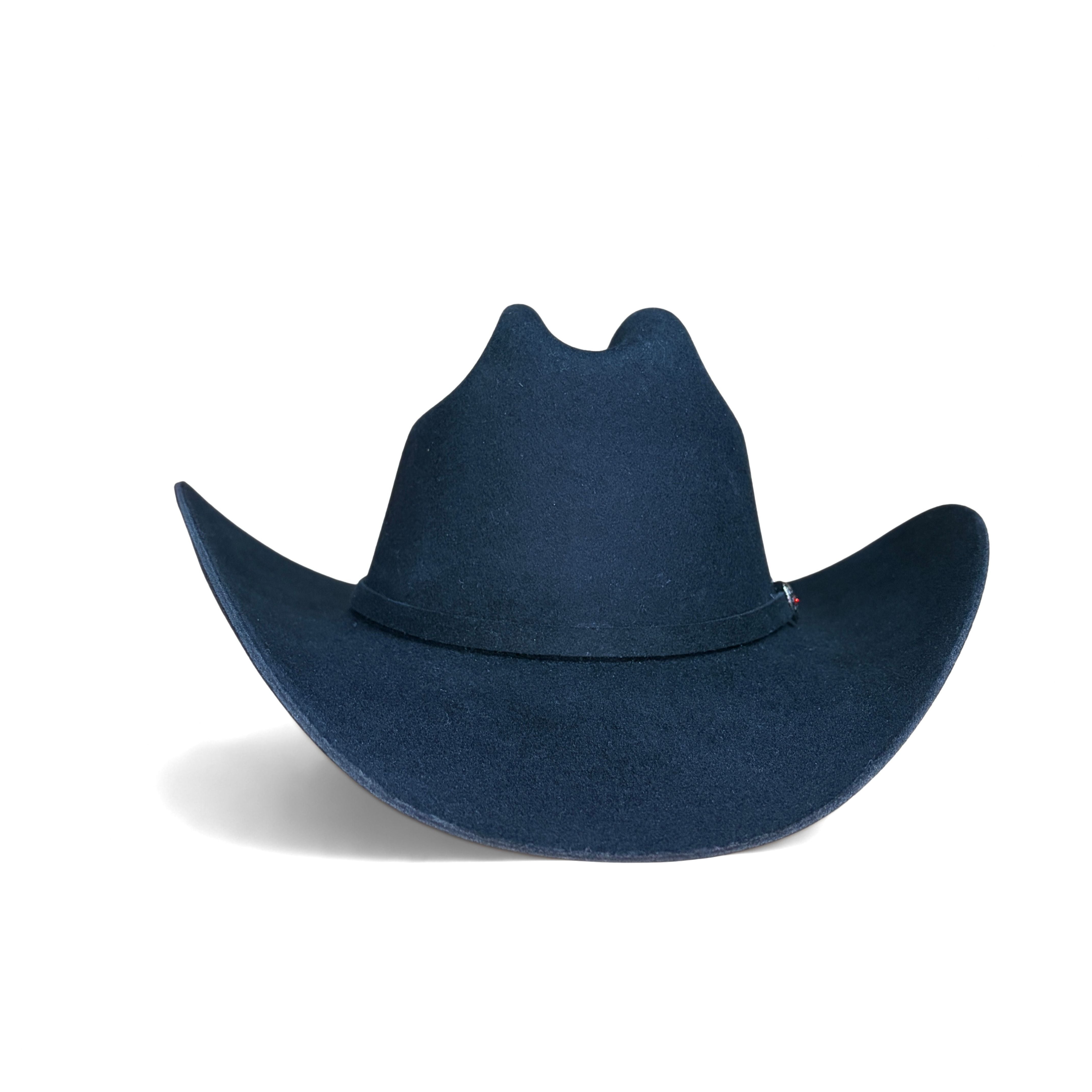Cerro 30X Sinaloa Black Cowboy Hat front view in black