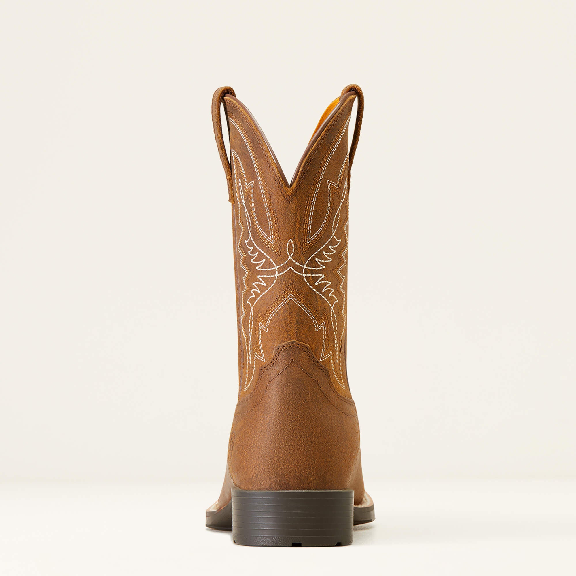 Back view of Ariat Youth Hybrid Rancher Western Boot with pull tabs