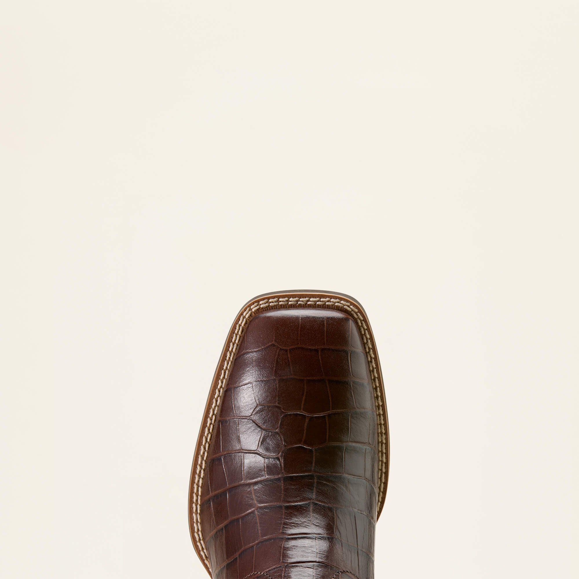 Top view of Ariat Sport Latigo Wide Square Toe Cowboy Boot showing wide square toe