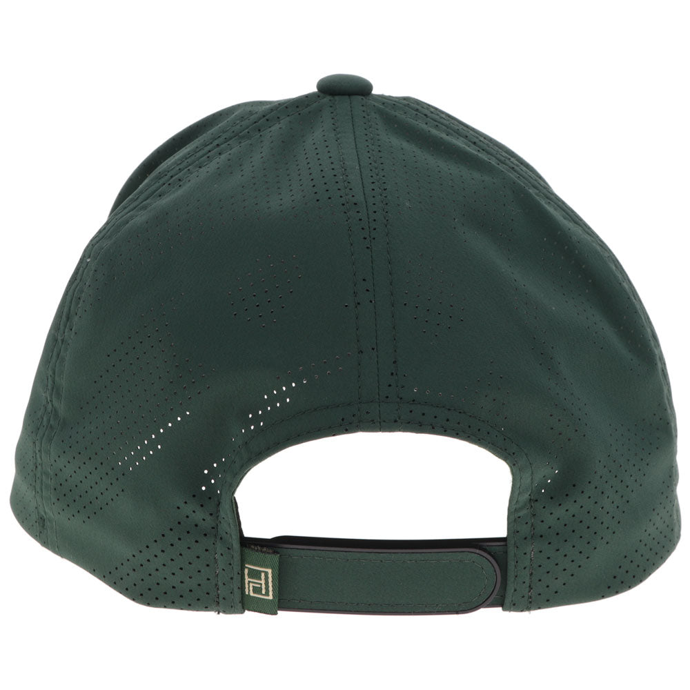Hooey Augusta Green Hat back view in green with adjustable closure