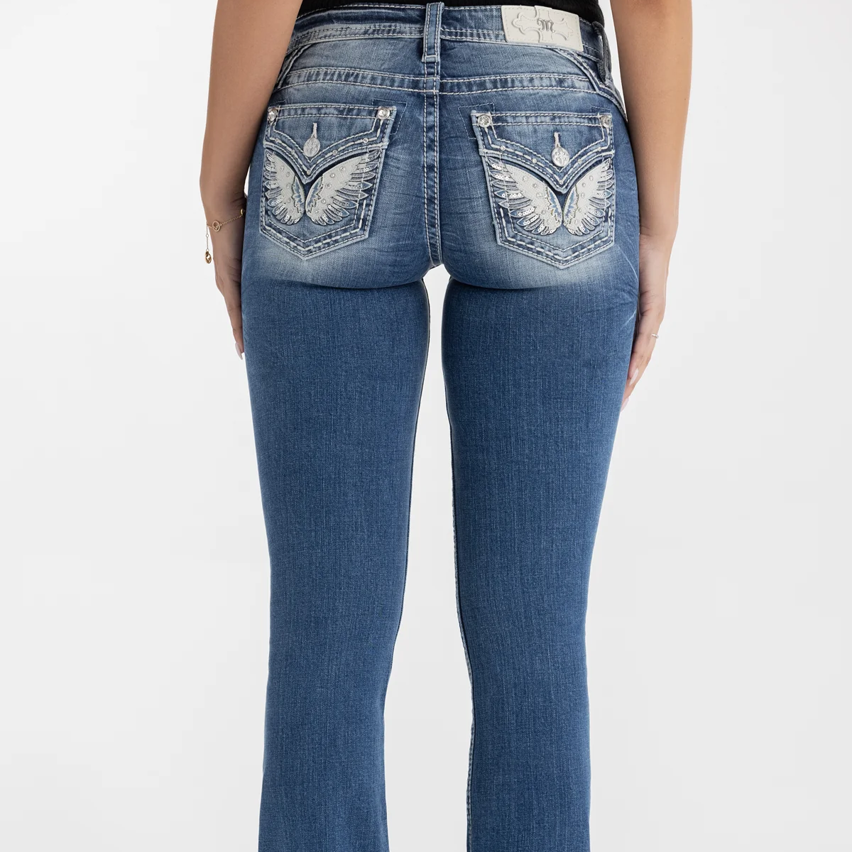 Vaqueros de corte bota Destinee Wing