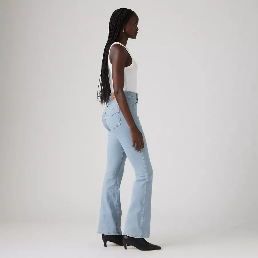 Vaqueros Retro 725 de tiro alto y corte acampanado para mujer