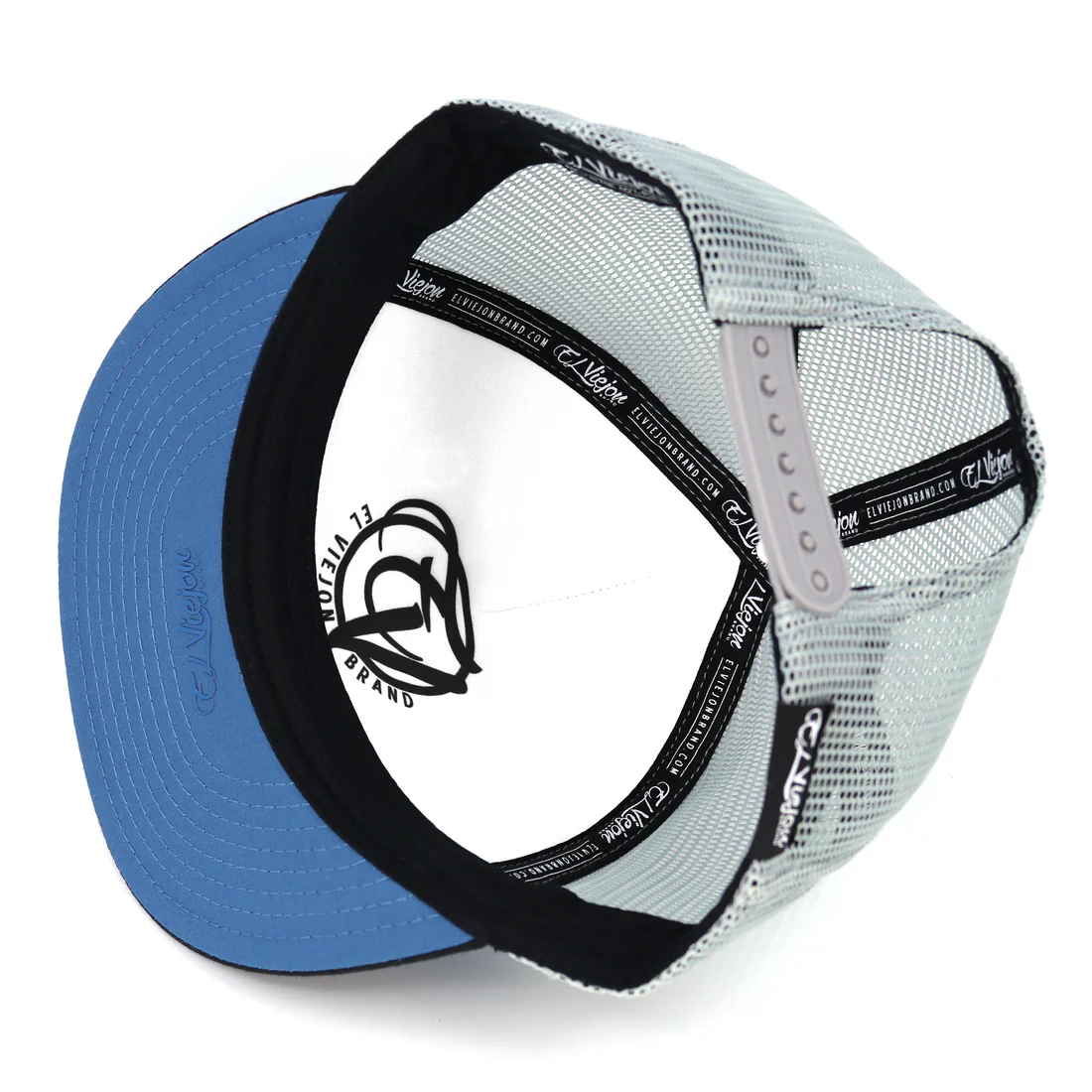 Gordito Y Barbon Black/Blue/Grey Flat Visor Hat