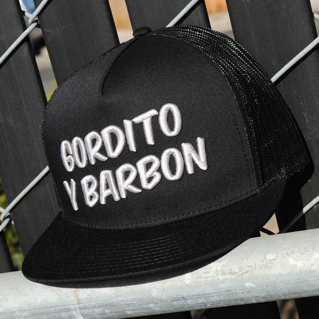 Gordito Y Barbon Black Flat Visor Hat