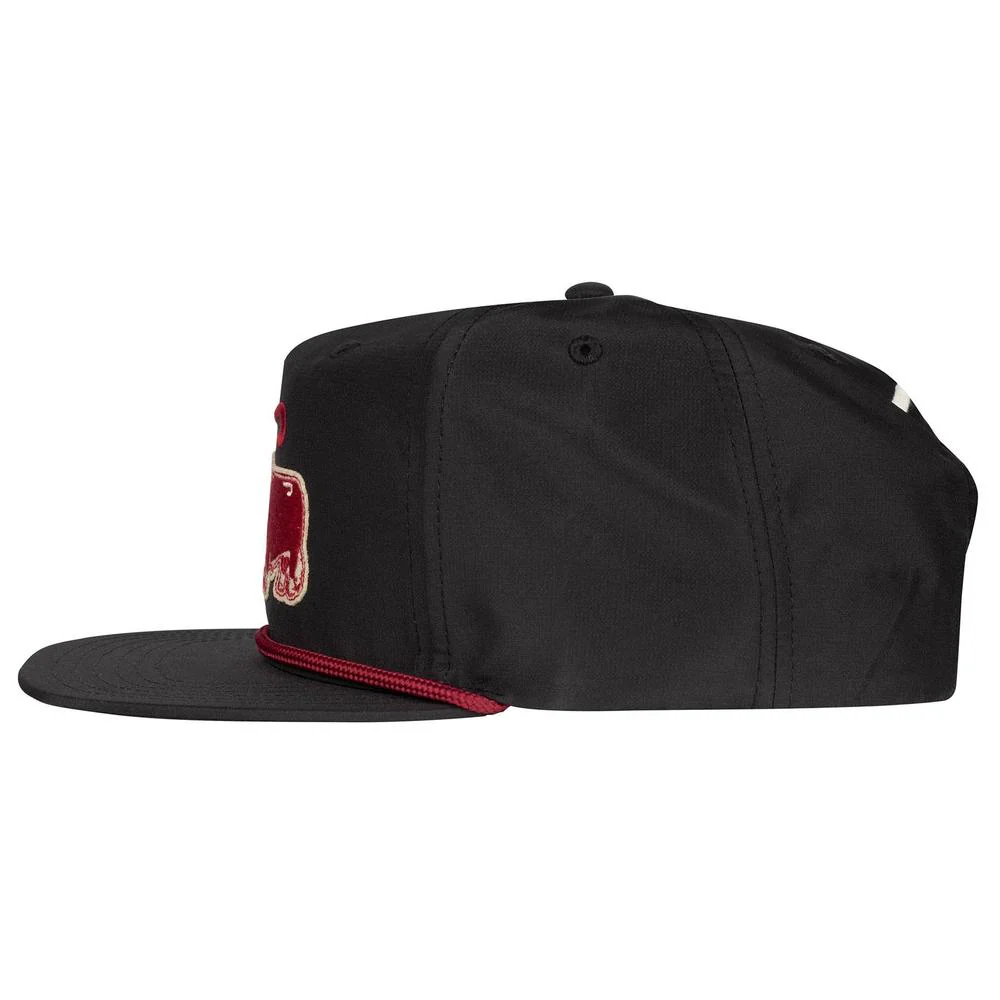 Black Red Premium Ranch Rope Trucker Hat