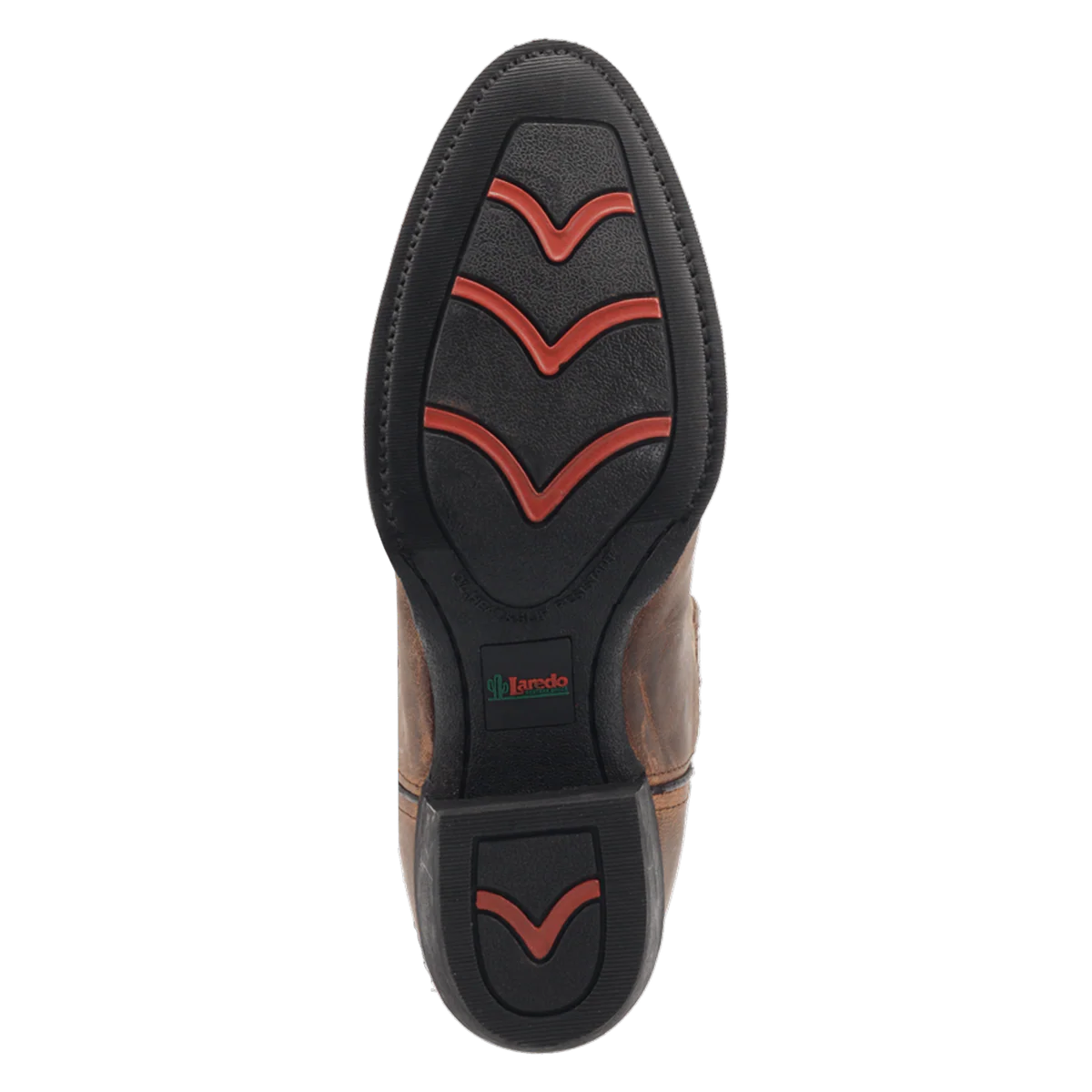 Bota de punta redonda desgastada