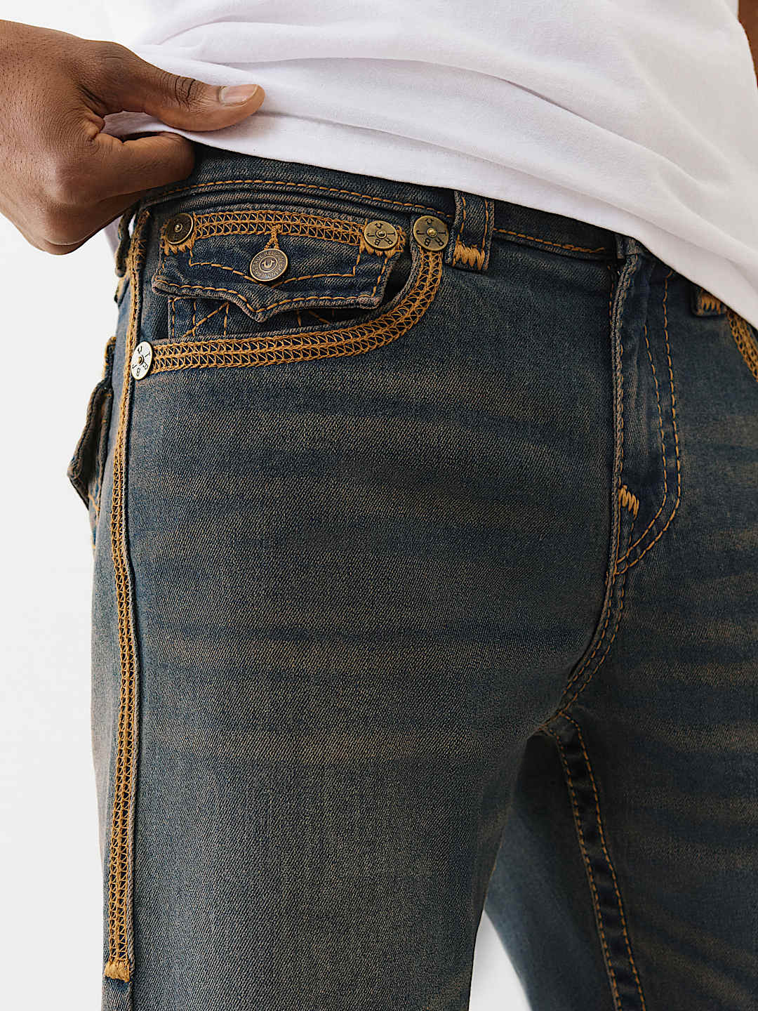 Ricky Straight Super T Flatlock Jean 34”