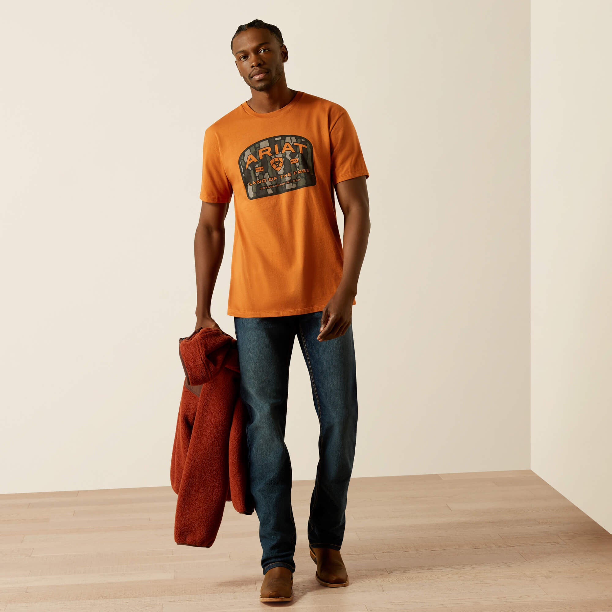 Ariat Underlands Camo Badge T-Shirt