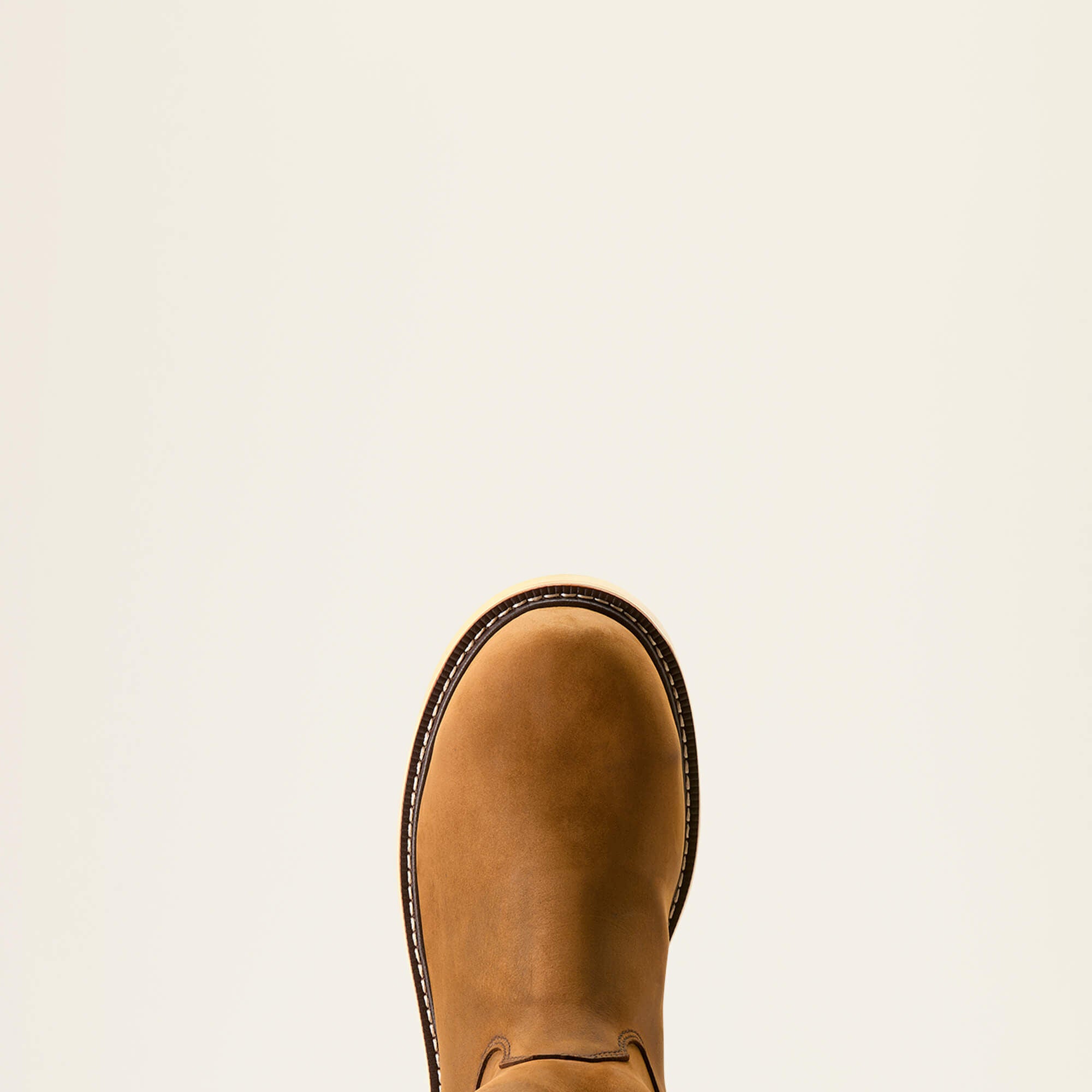 Ariat Rebar Wedge Pull-On Waterproof Composite Toe Work Boot front view showing broad toe shape