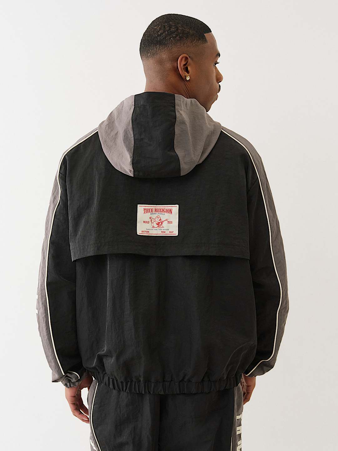 Color Blocked Anorak Pullover
