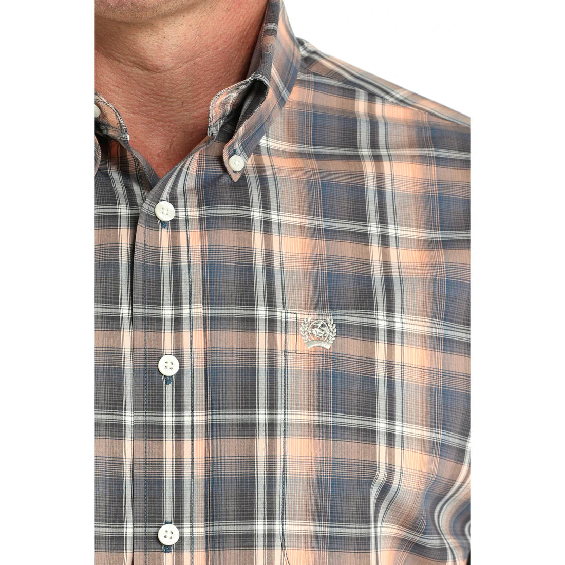 Multi Color Plaid Print Button Down Shirt