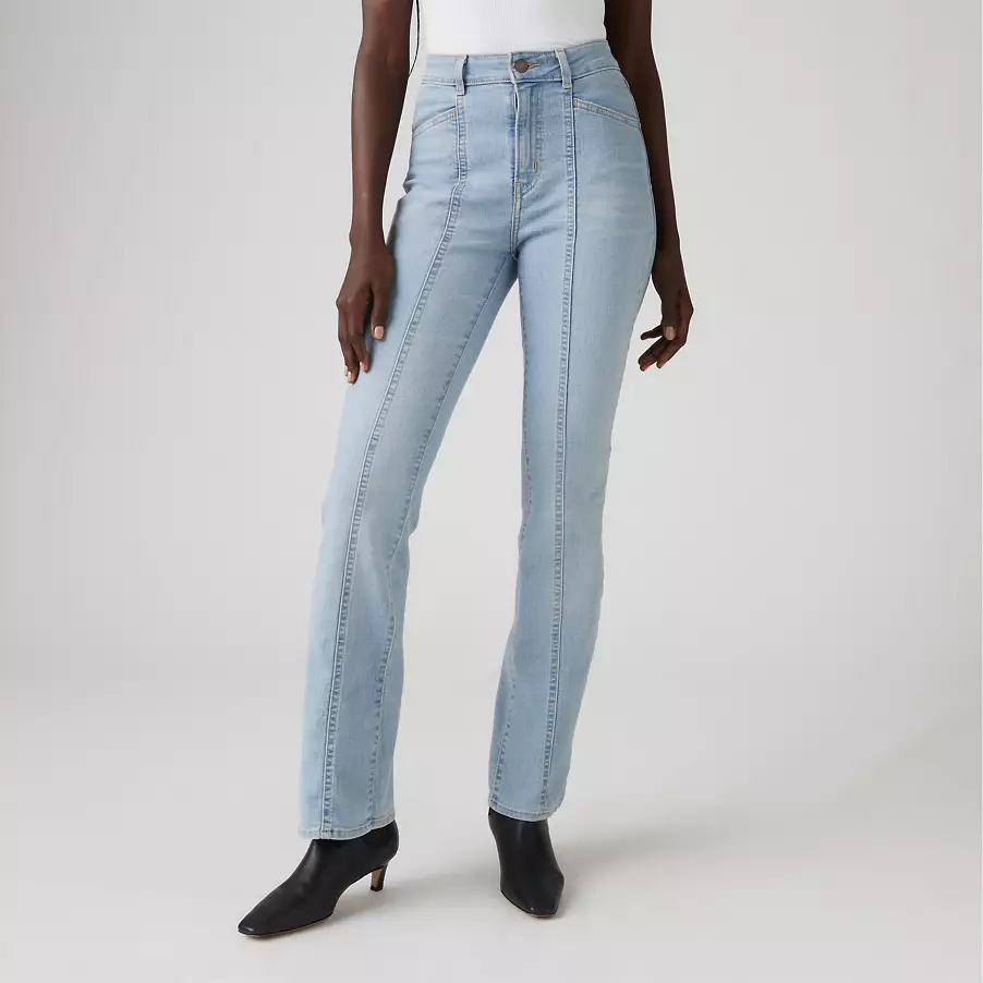 Vaqueros Retro 725 de tiro alto y corte acampanado para mujer