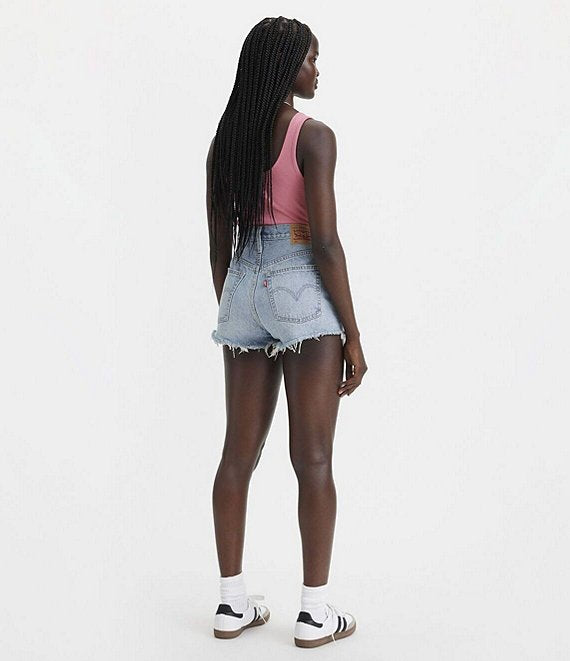 Levi's® 501 High Rise Frayed Hem Cut Off Shorts