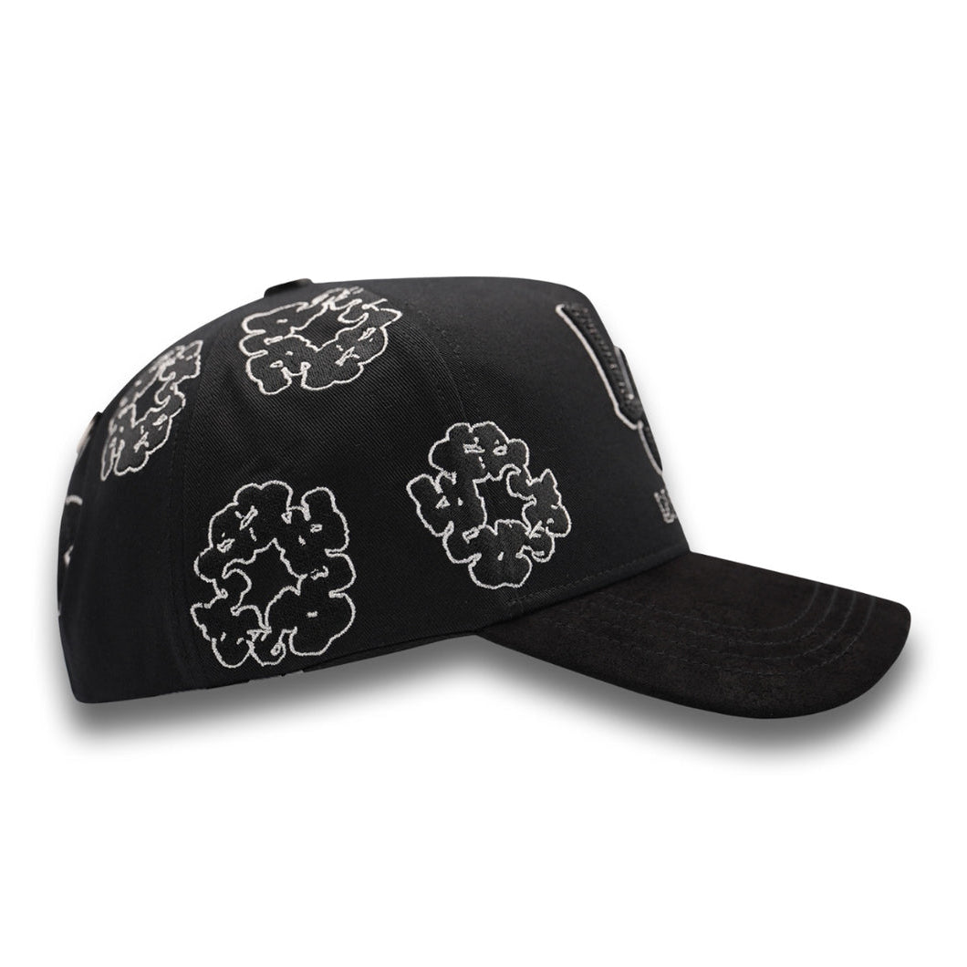 Side profile of Bigg Boss LA Nuves Hat showing curved bill