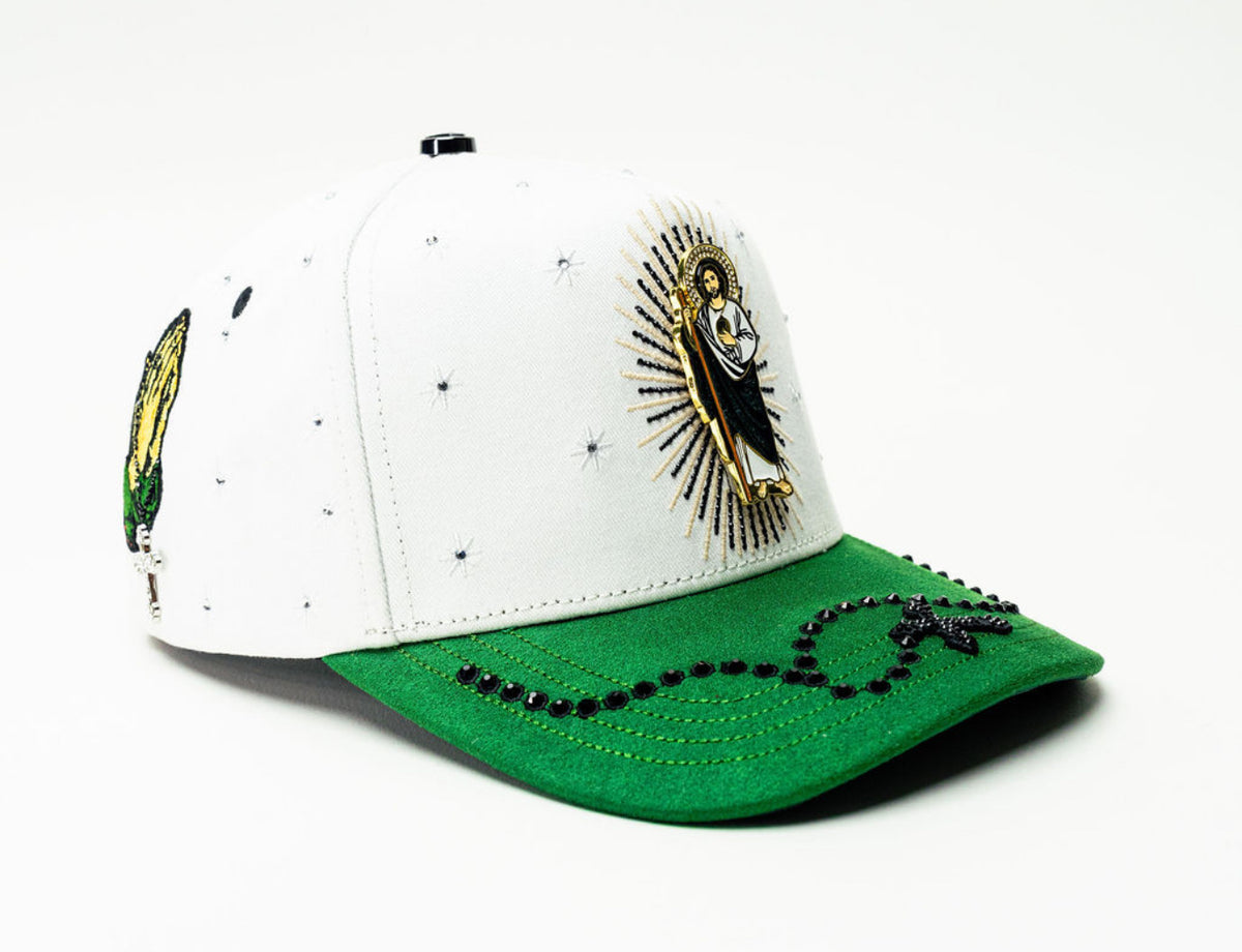 San Judas Cristal White Hat
