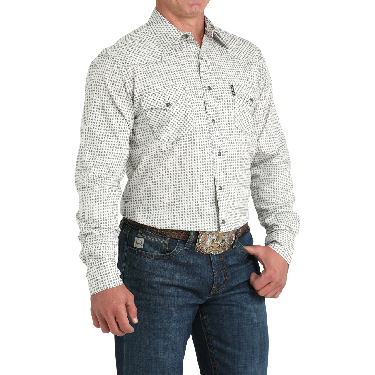 Printed Button Down Shirt