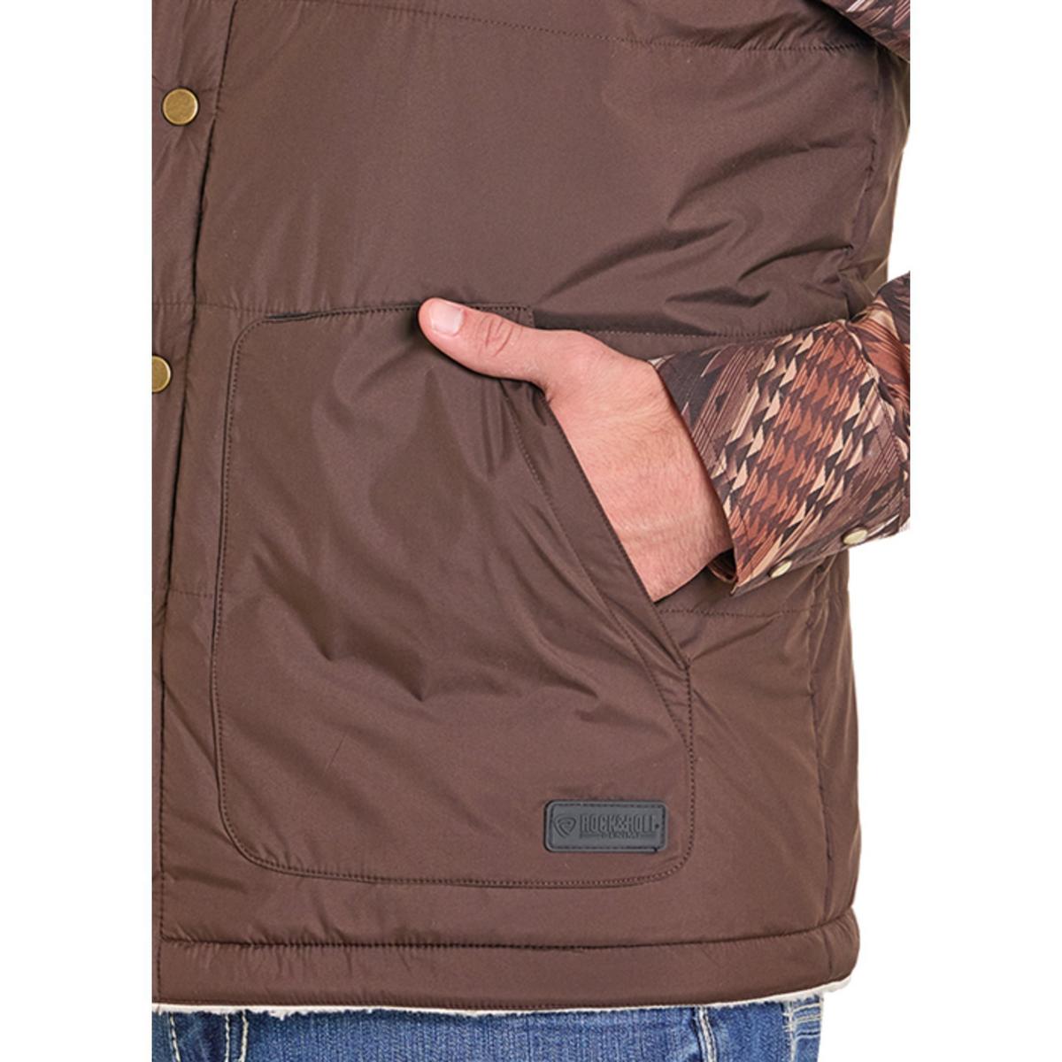 Denim Reversible Puffer Vest