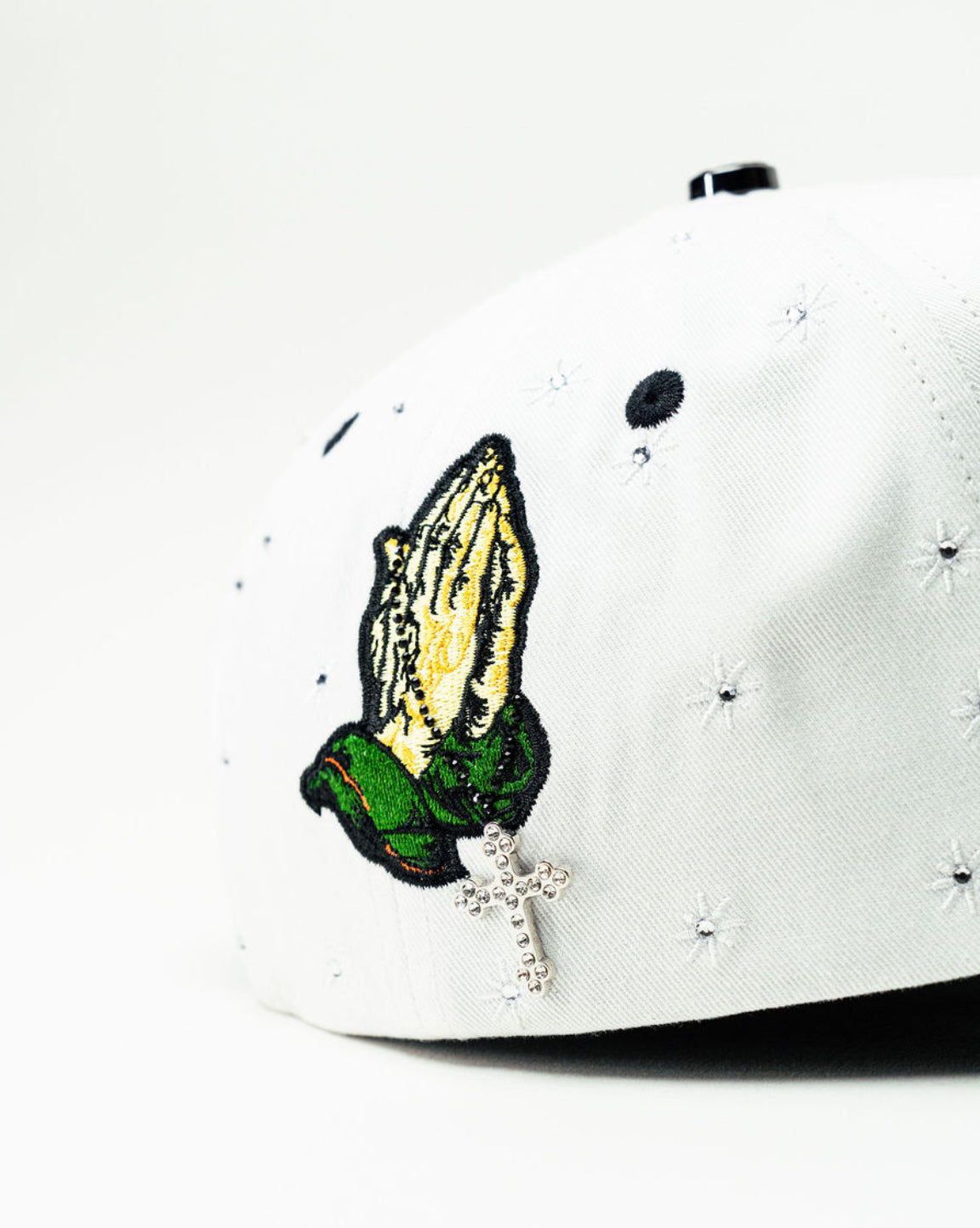 San Judas Cristal White Hat