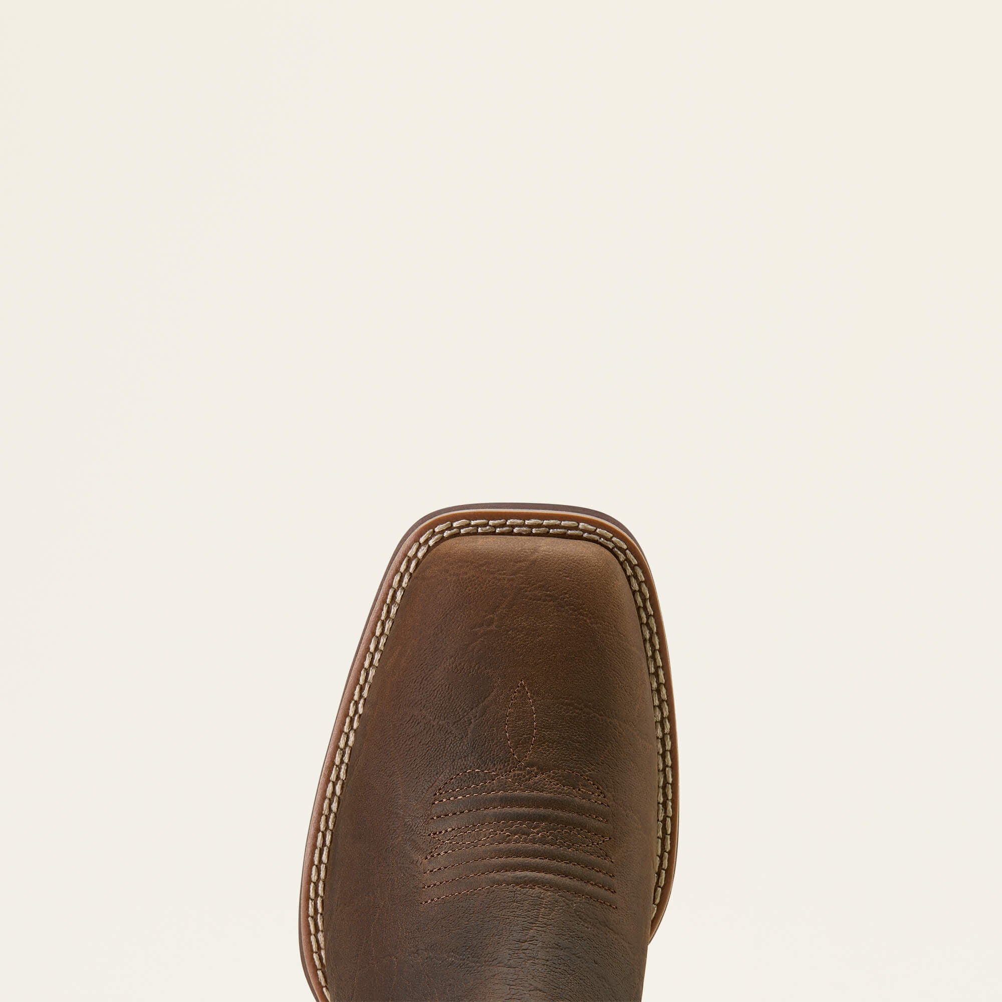 Top view of Ariat Sport Outfitter Wide Square Toe Cowboy Boot showing wide square toe