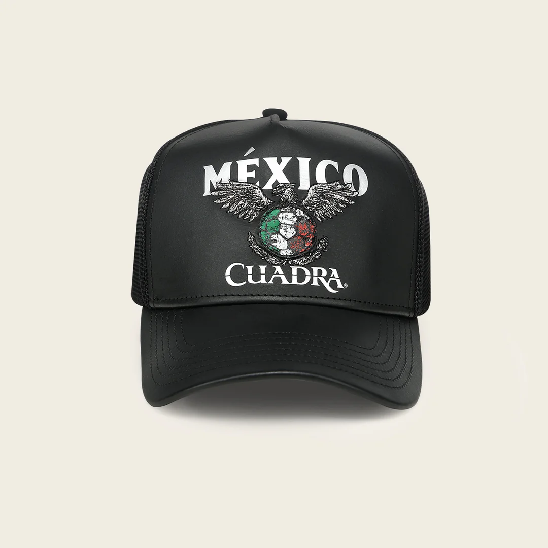 Cuadra Limited Edition 2026 Mexico Trucker Cap front view in black