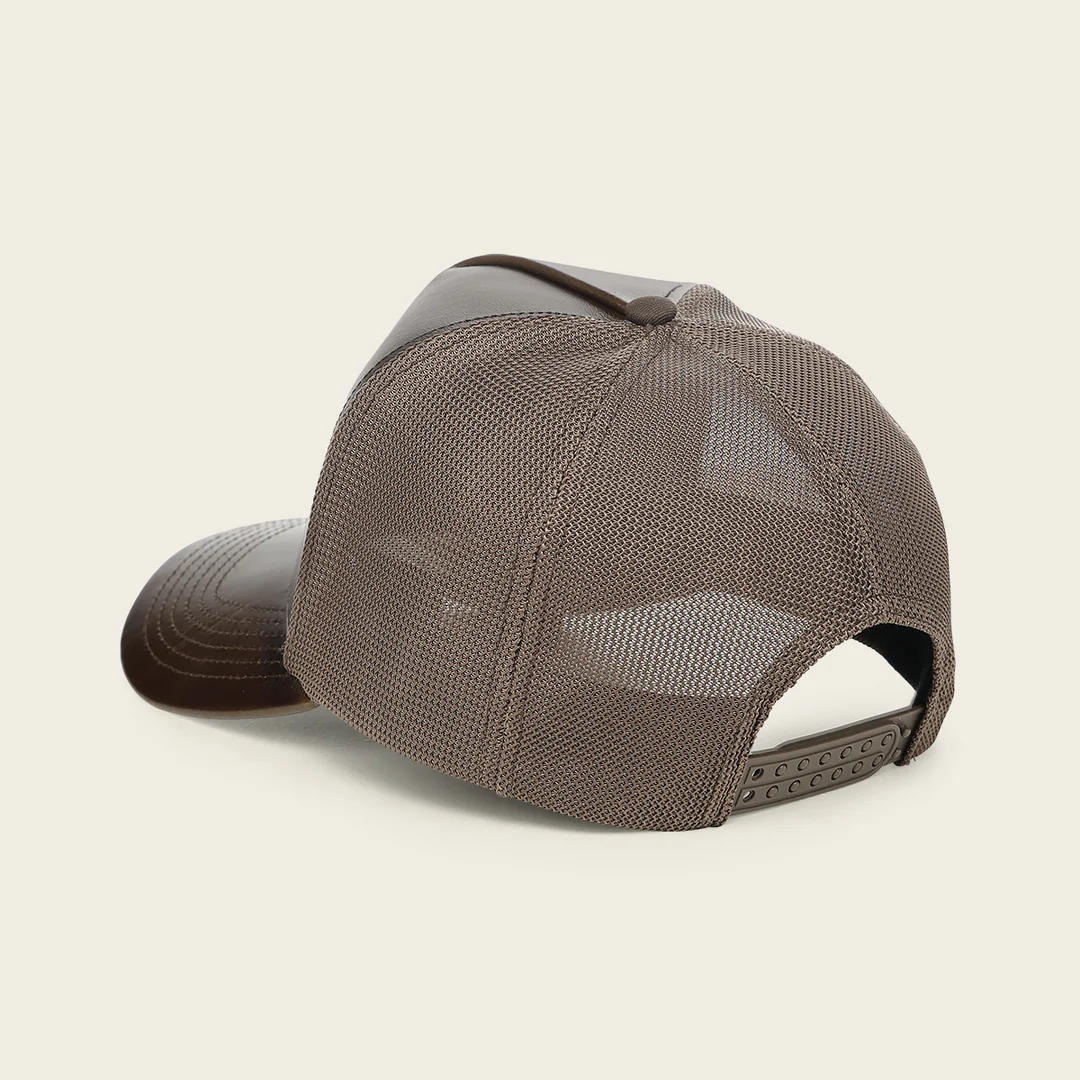 Cuadra Limited Edition Brown 2026 Mexico Trucker Cap back angled view in brown
