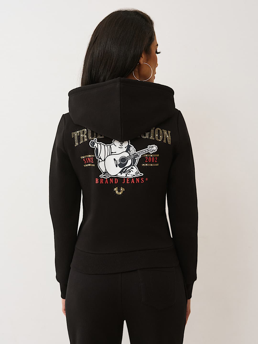 Crystal Logo Zip Hoodie