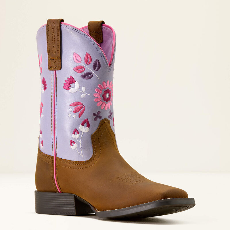 Wild Bloom Wide Square Toe Western Boot