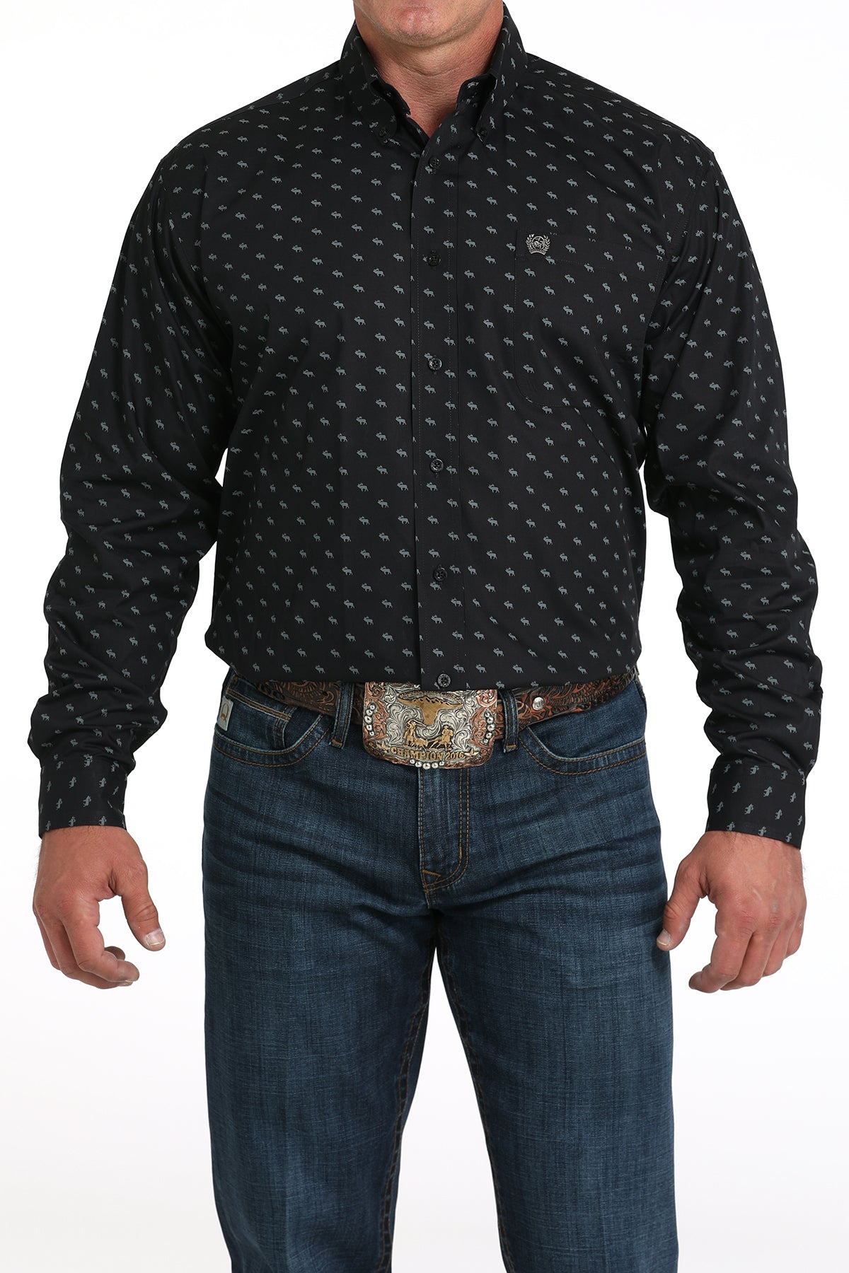 Long Sleeve Print Shirt