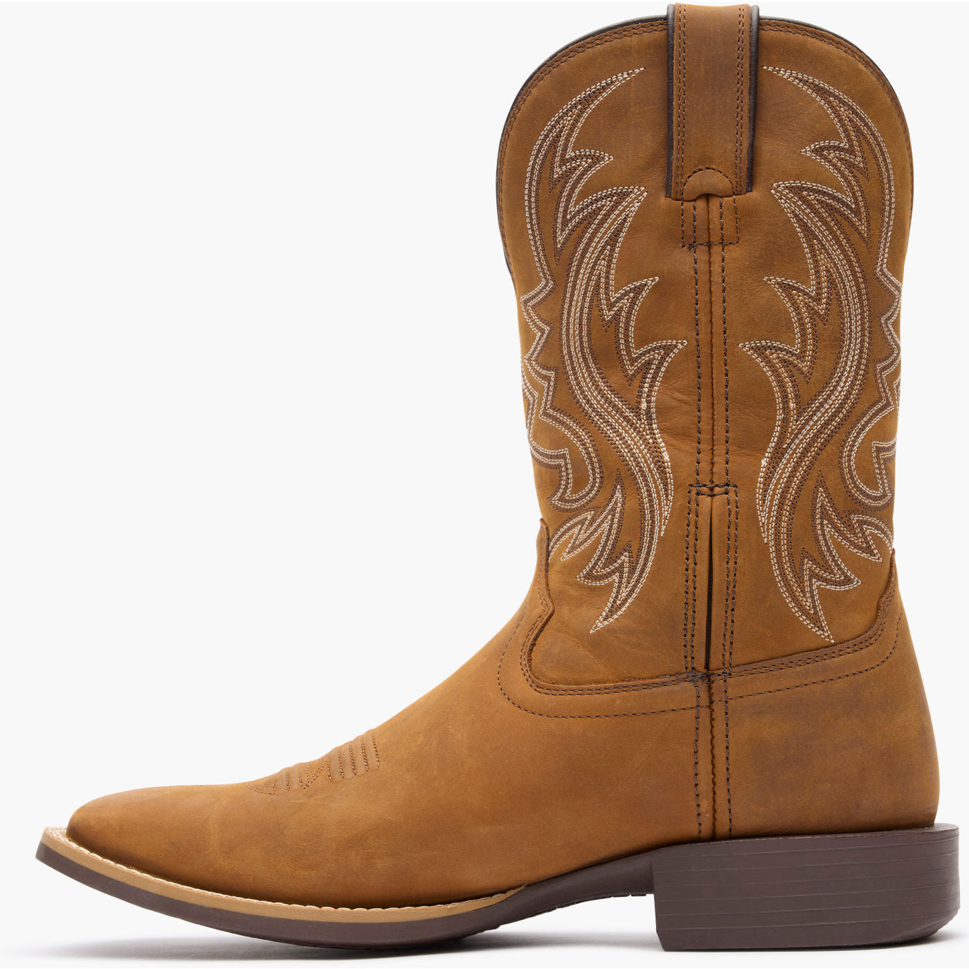 Durango Shyloh Western Boot side view in tan leather