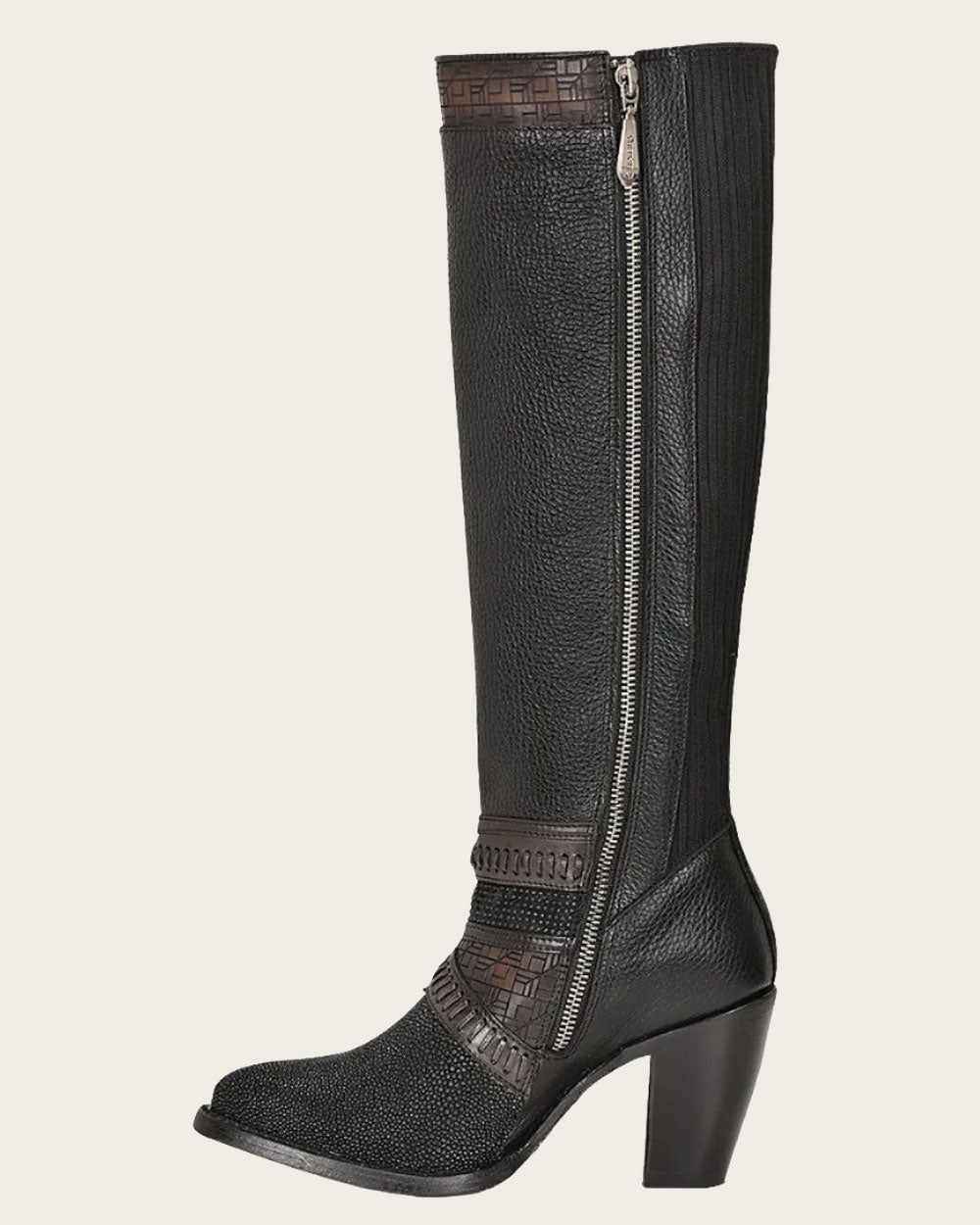 Tall Black Stingray Boot