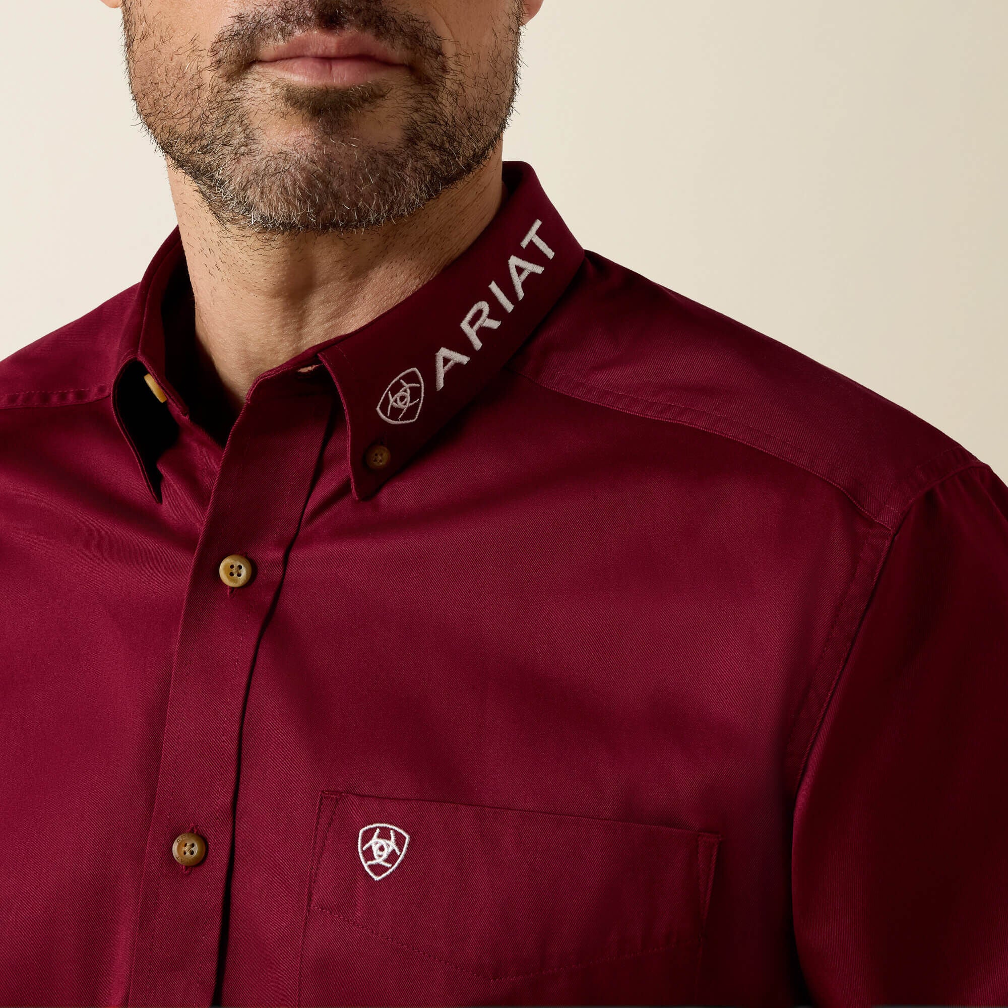 Camisa clásica de sarga con logotipo del equipo