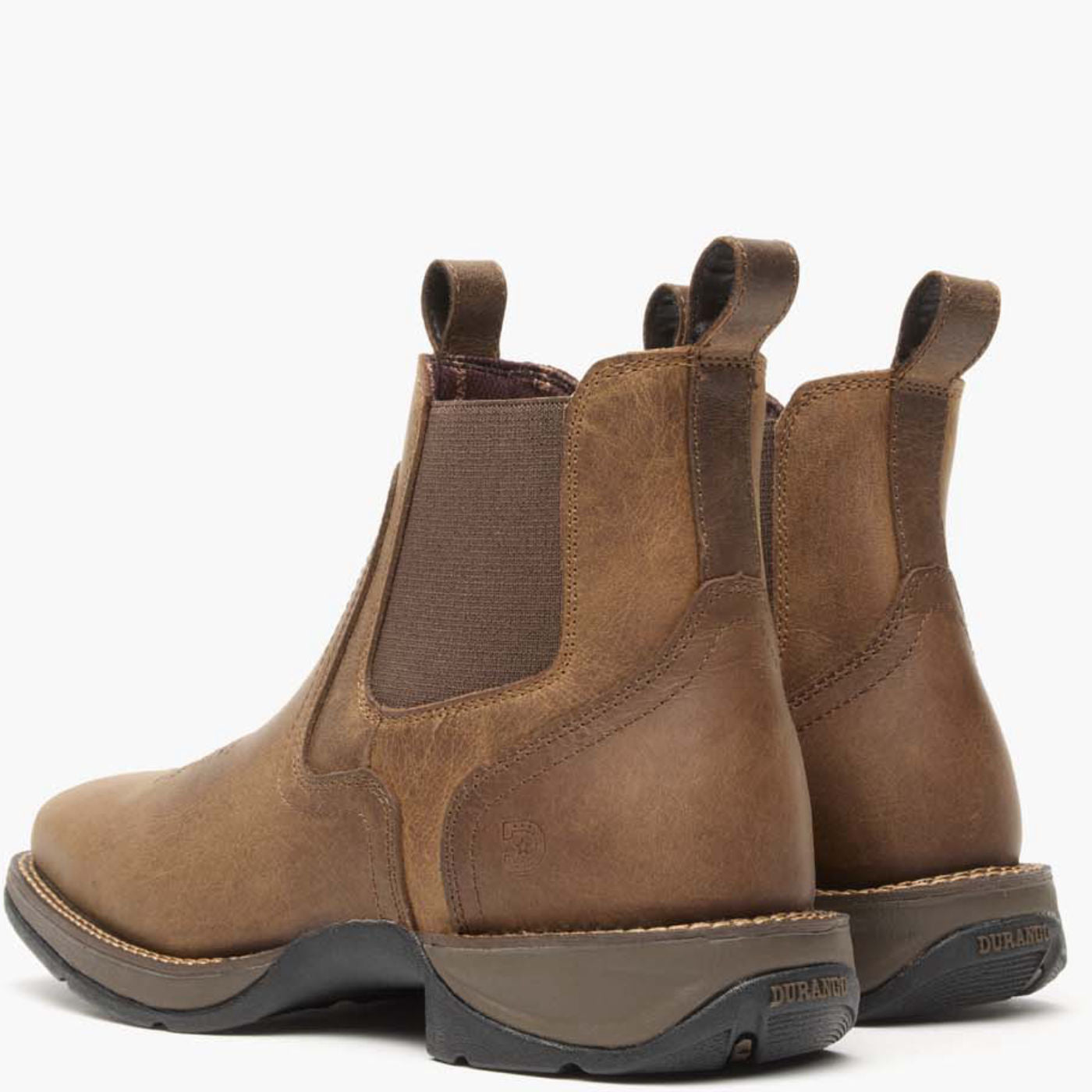 Durango Red Dirt Rebel Chelsea Boot back view with pull tabs