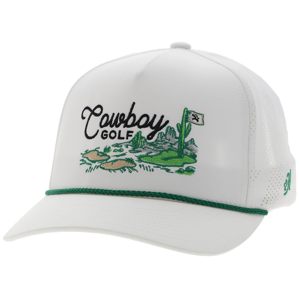 Hooey Rank Stock Black Hat front angled view in black with patch logo