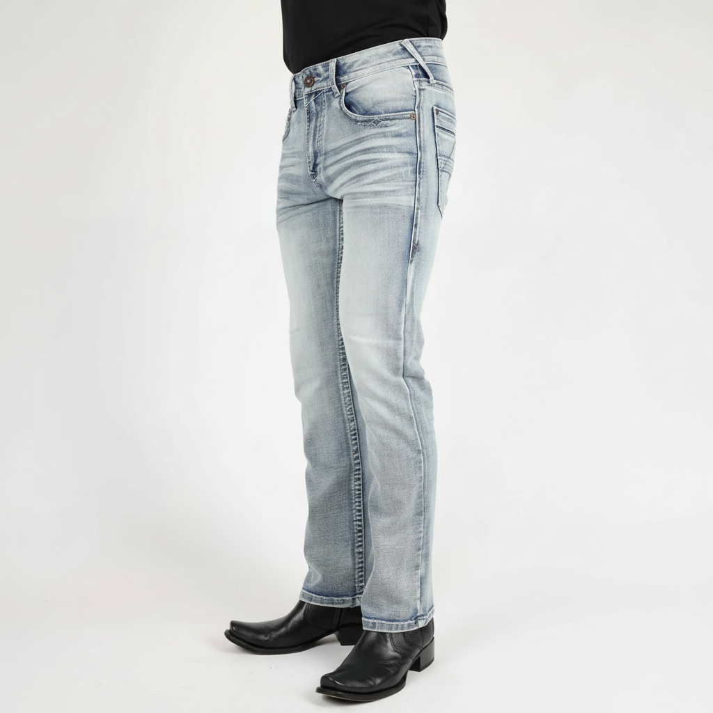 Holt Men's Light Blue Boot Cut Jeans