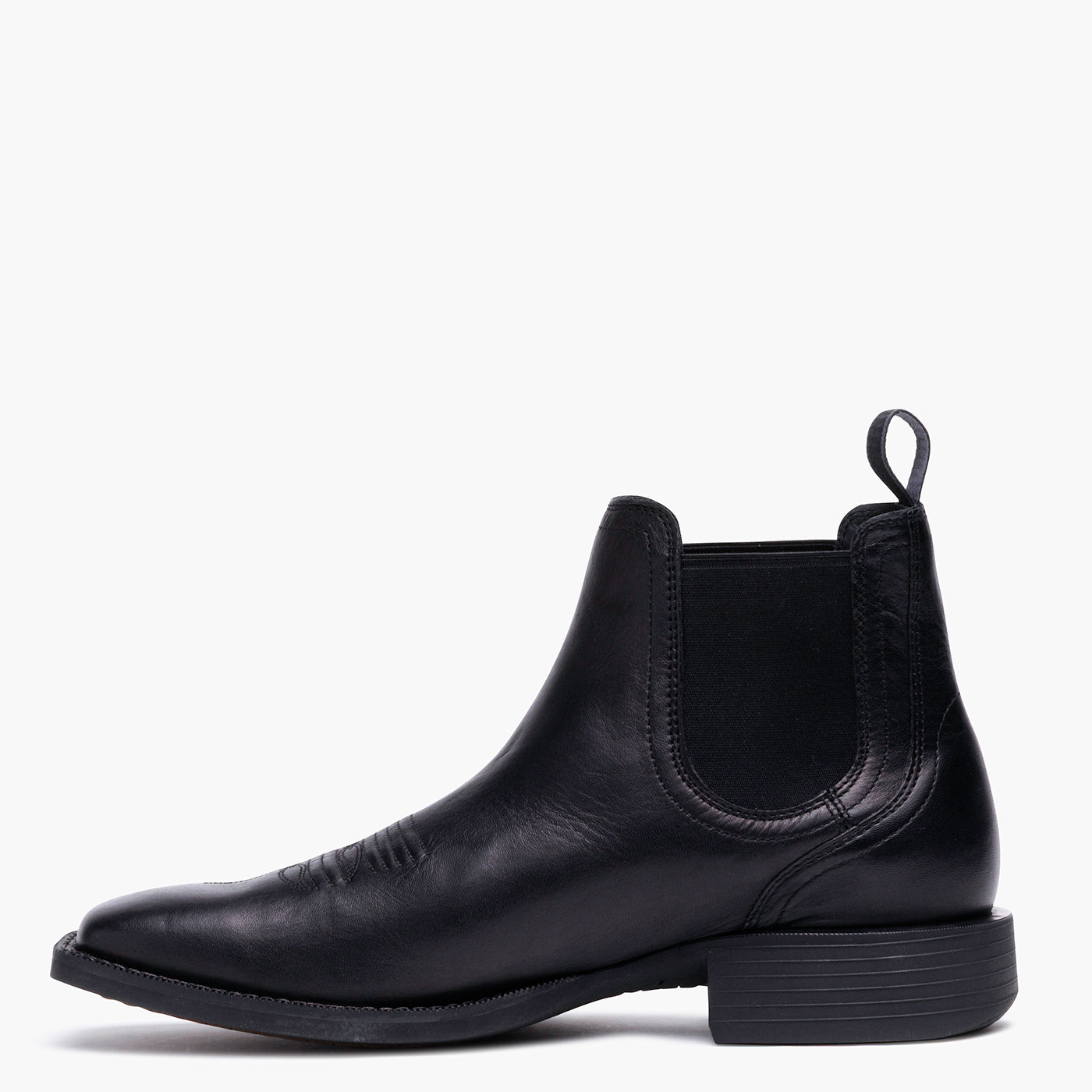 Durango Shyloh Chelsea Boot side view in black leather