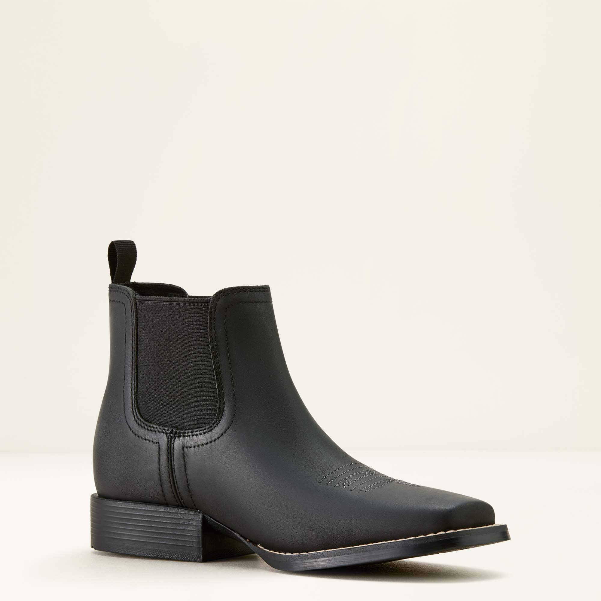 Booker Chelsea Wide Square Toe Western Boot