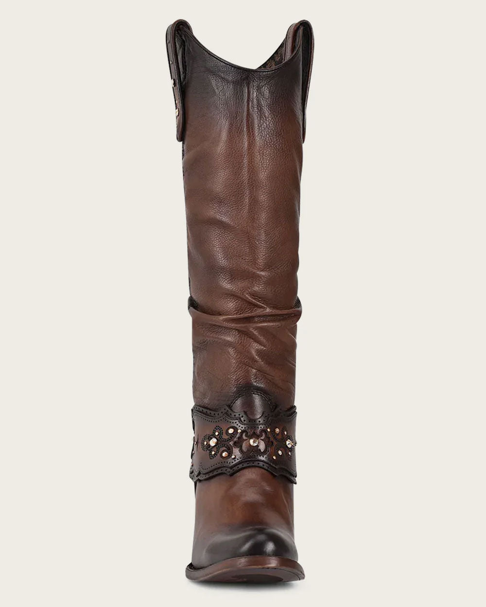 Moroni Moka Laser & Crystals Round Toe Boot