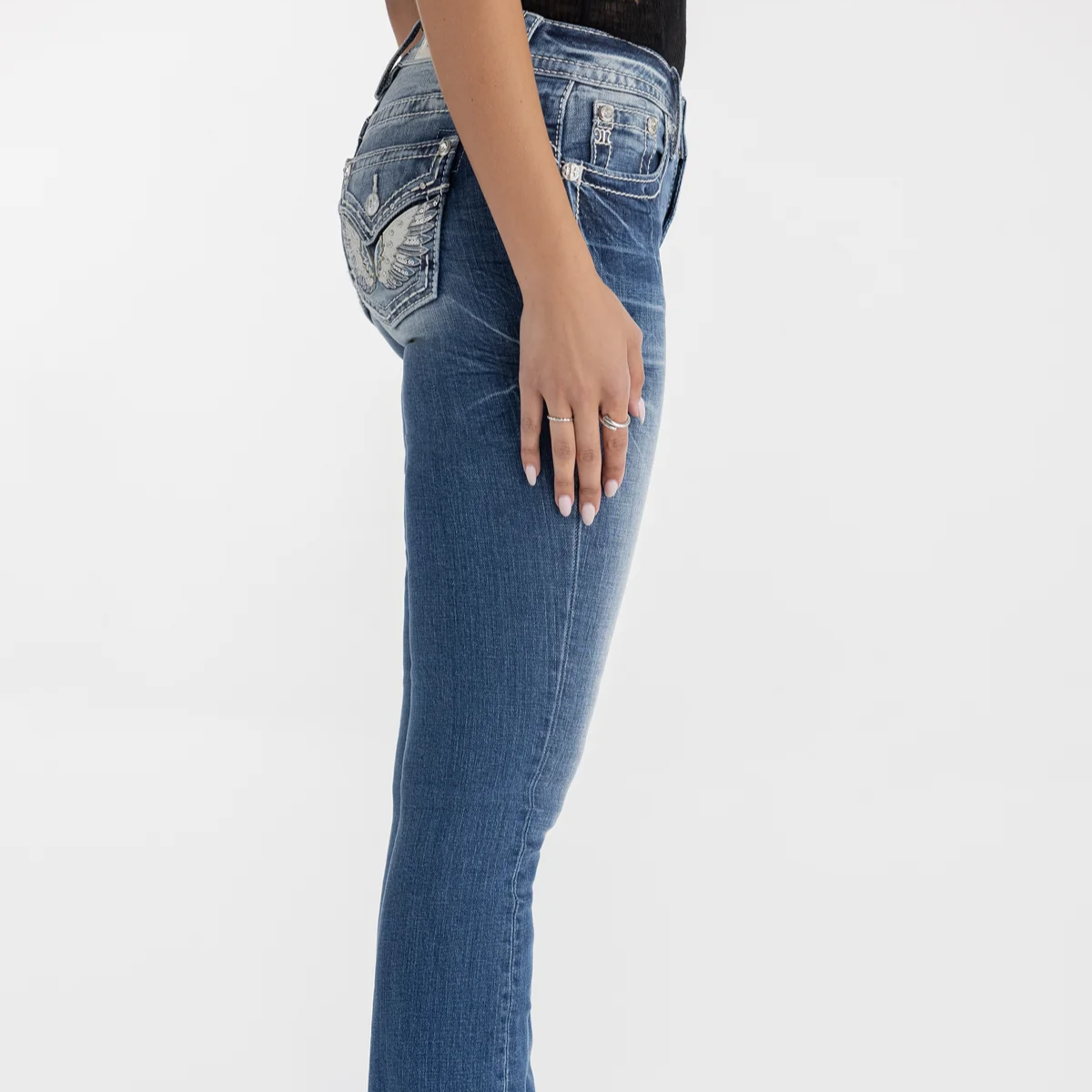 Vaqueros de corte bota Destinee Wing