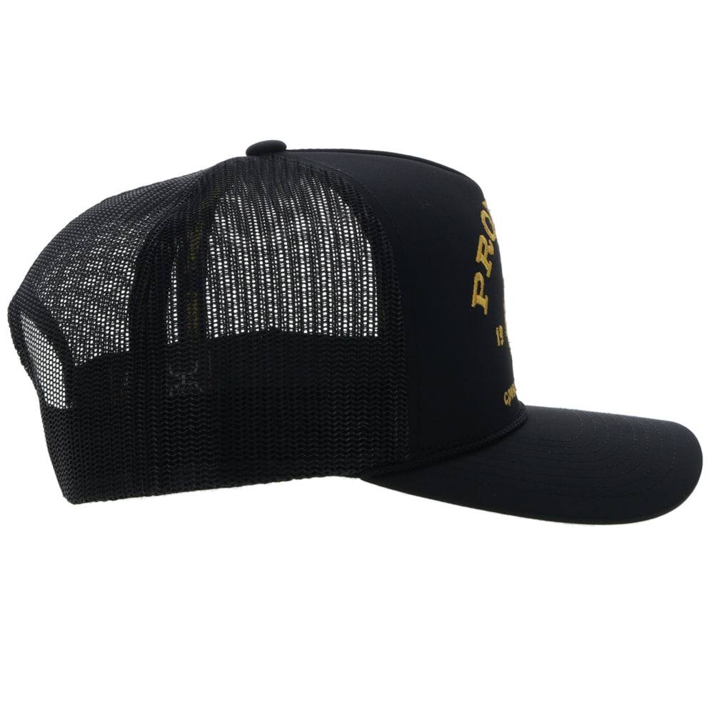 Sombrero Prorodeo Negro Con Logo Dorado
