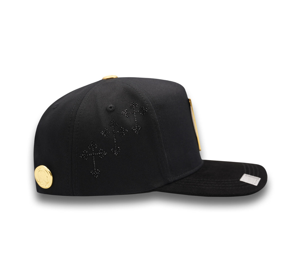 San Judas Placa Negro Hat