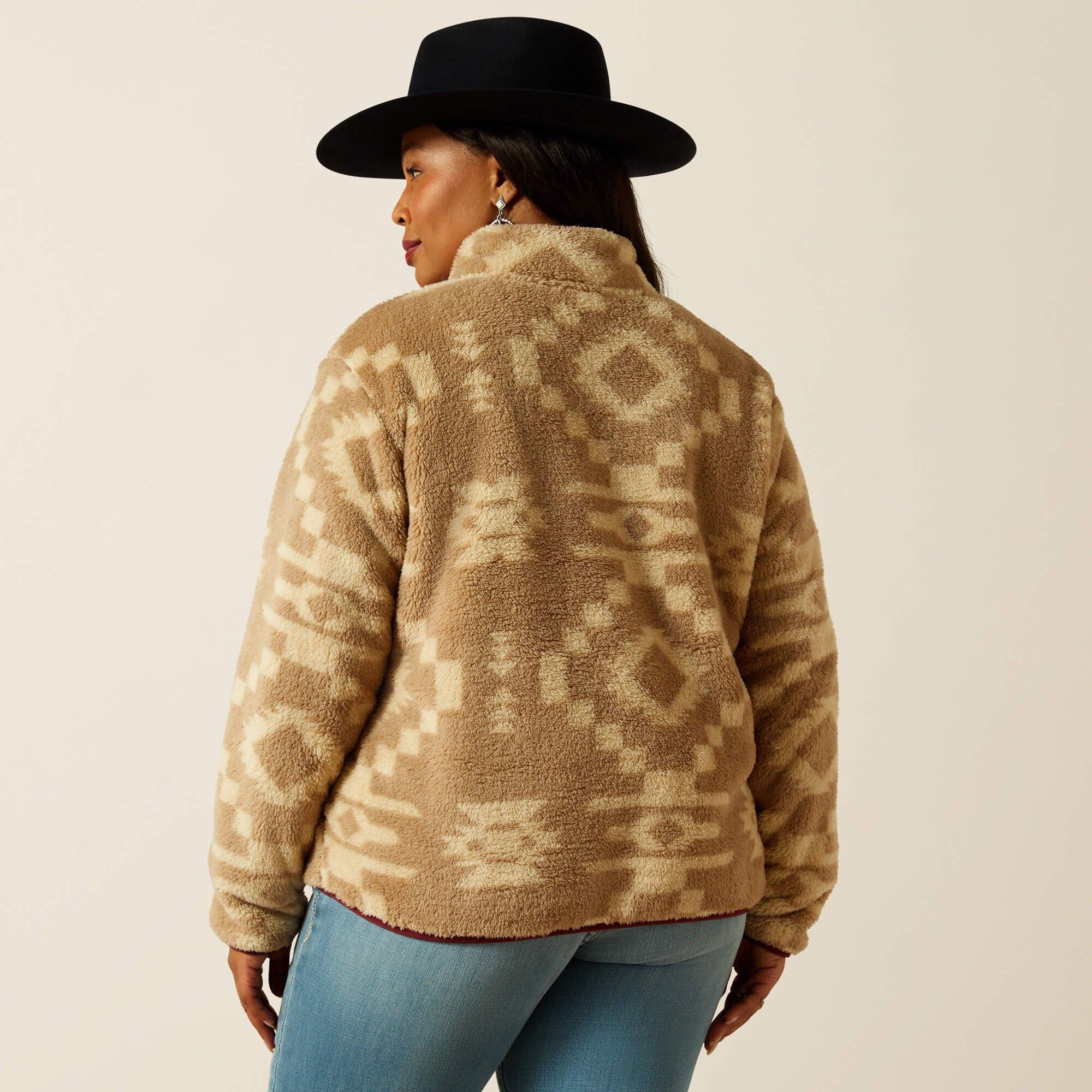Berber Snap Front Sweatshirt