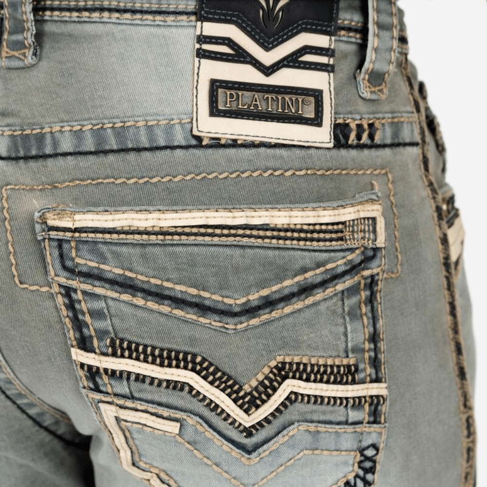 Grey Slim Boot Cut Jeans