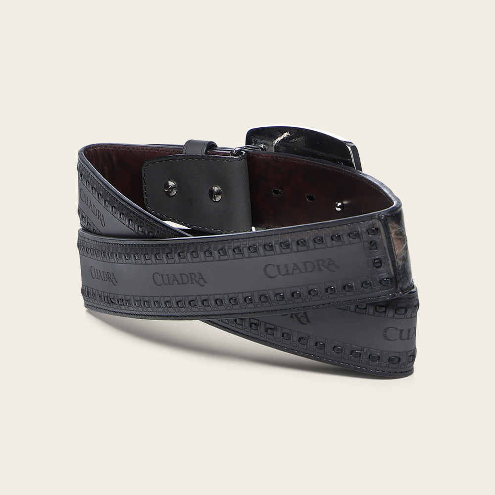 Black And Orix Poisson Rodeo Belt