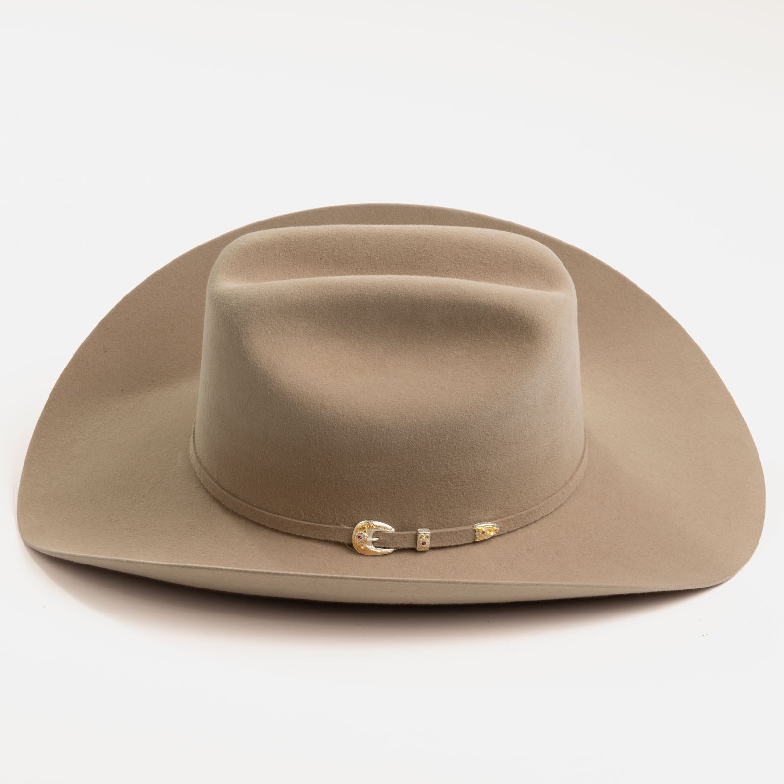 Larry Mahan 6X Real Fawn Fur Felt Western Hat side view in fawn felt