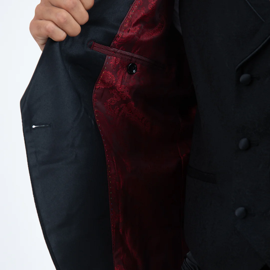 Men's Double-Breasted Shawl Lapel Tuxedo Blazer & Vest