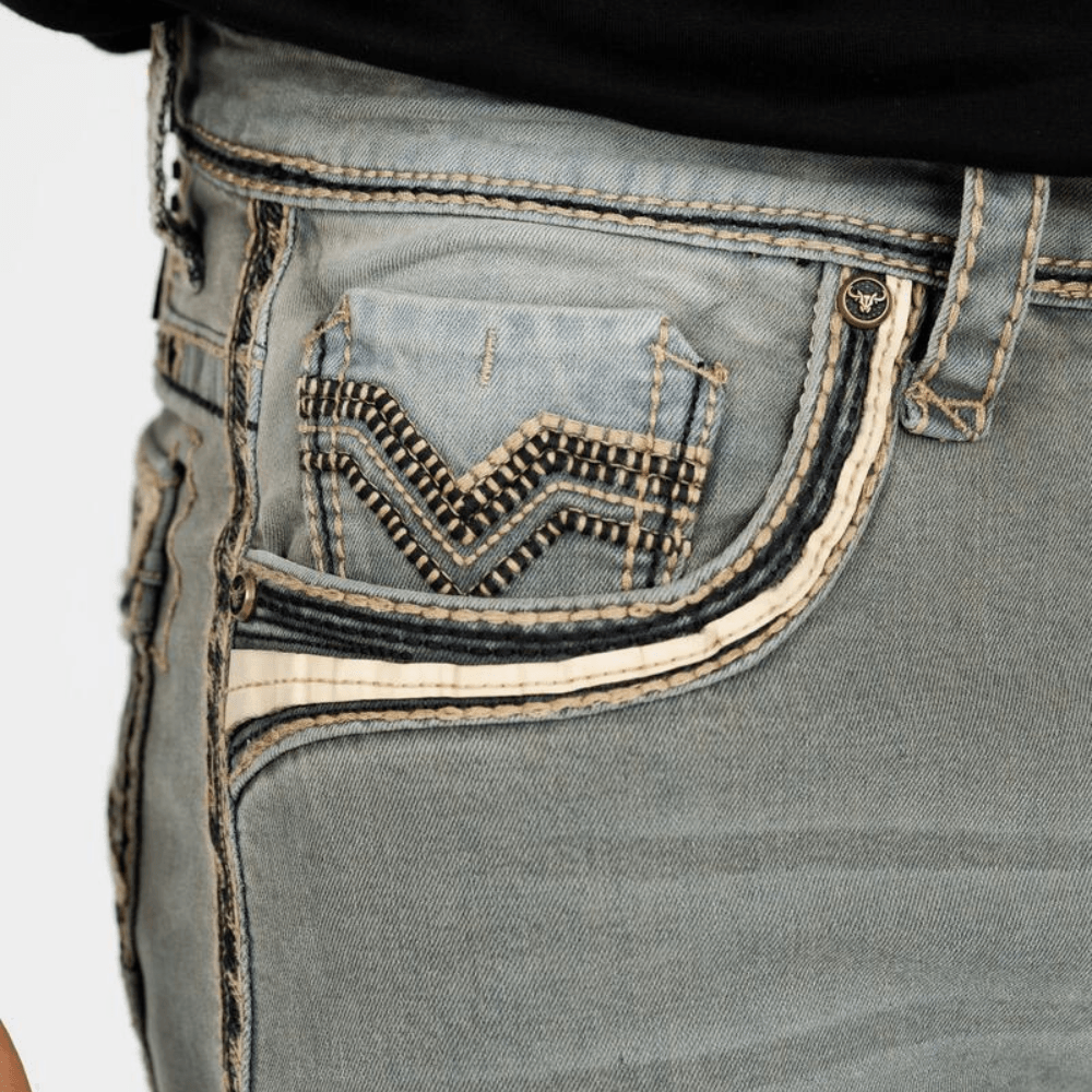 Grey Slim Boot Cut Jeans