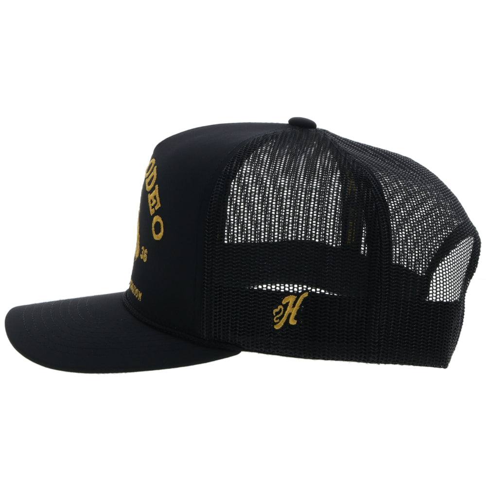 Sombrero Prorodeo Negro Con Logo Dorado