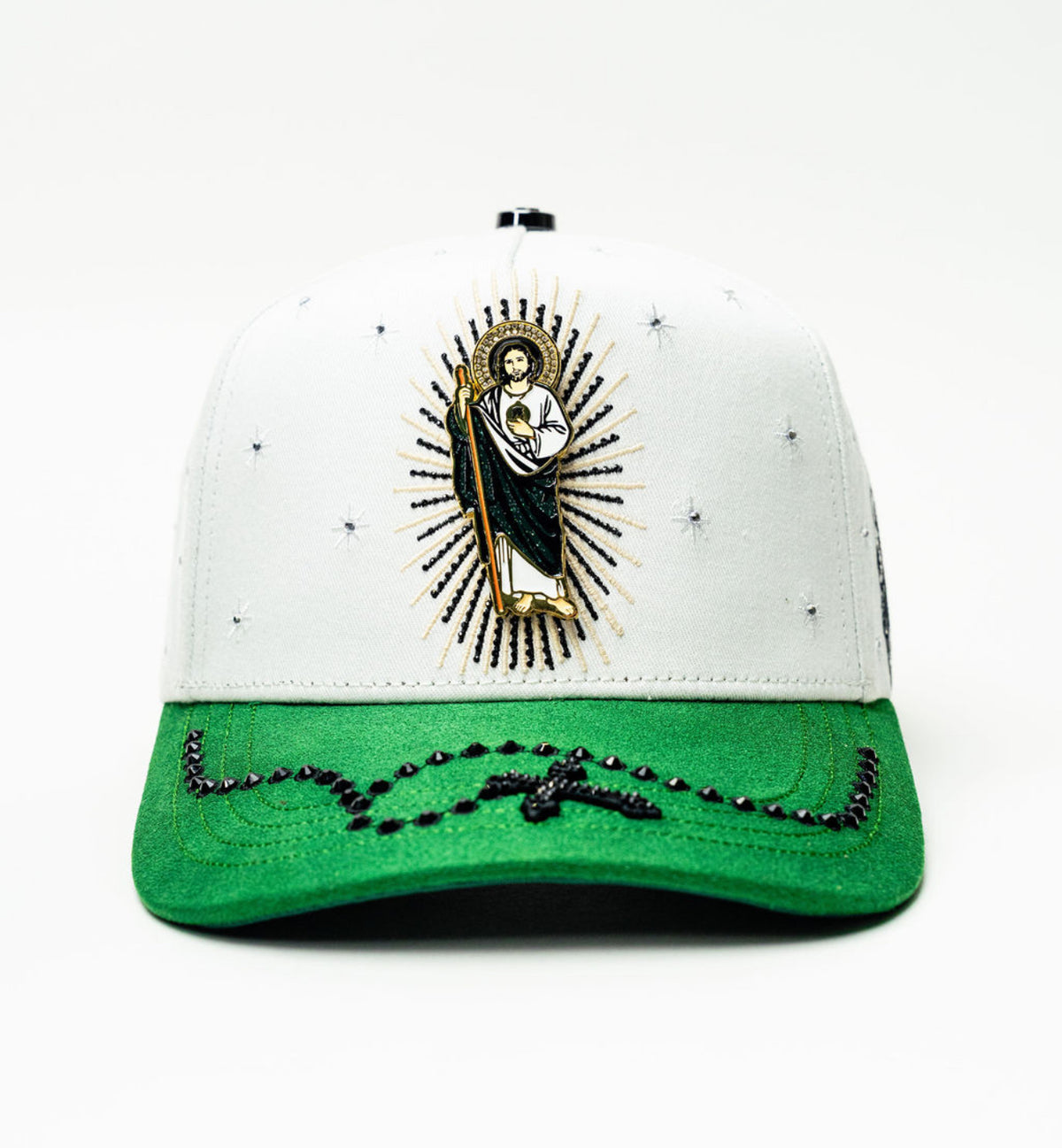 San Judas Cristal White Hat