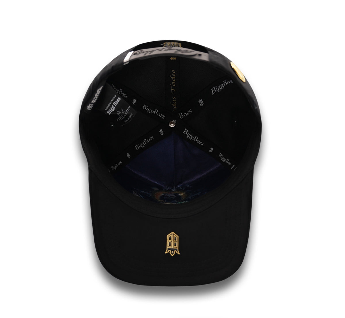 San Judas Placa Negro Hat