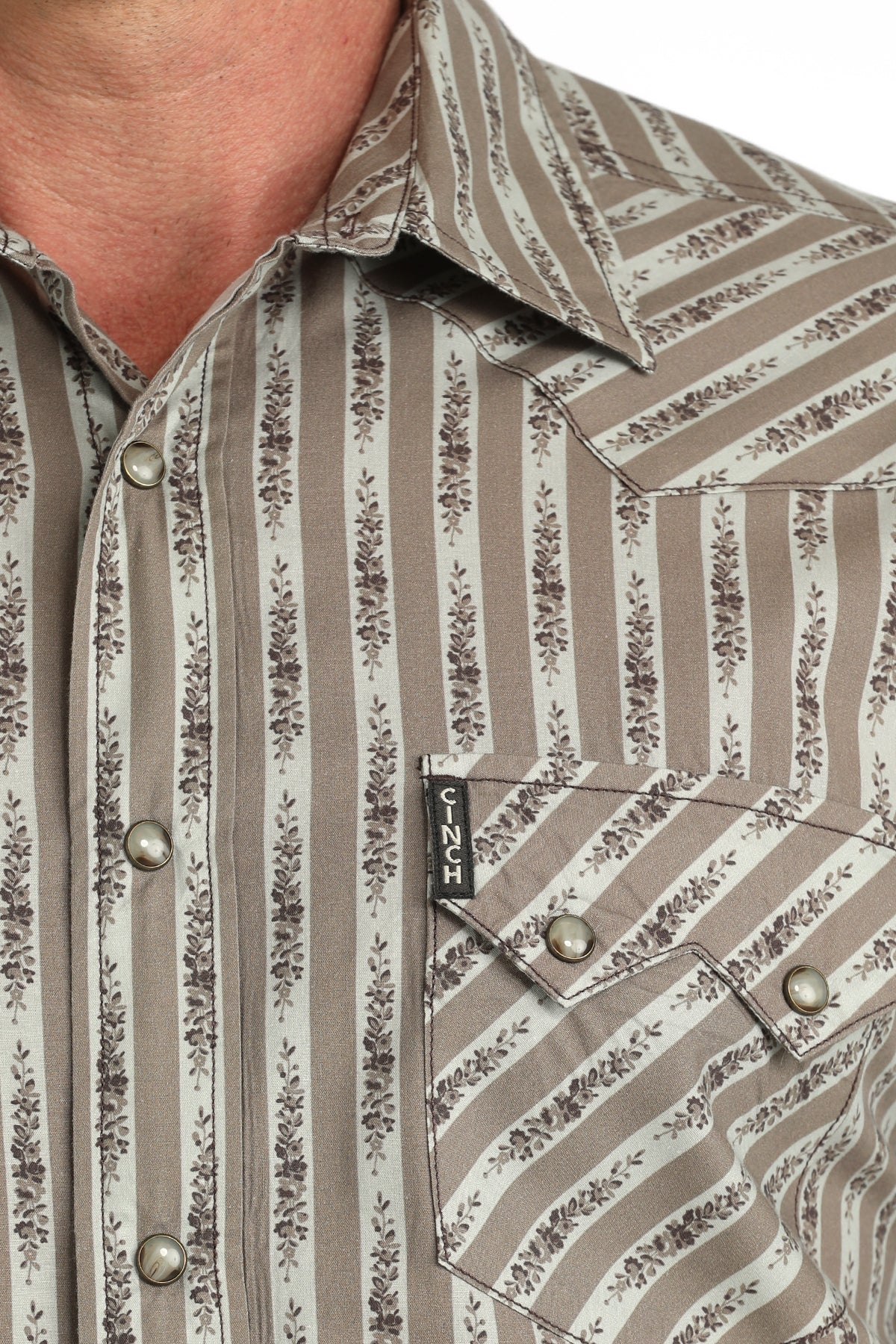 Cinch Long Sleeve Modern Print Shirt